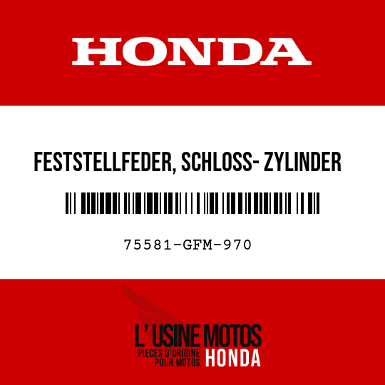 image de 75581-GFM-970 FESTSTELLFEDER, SCHLOSS- ZYLINDER