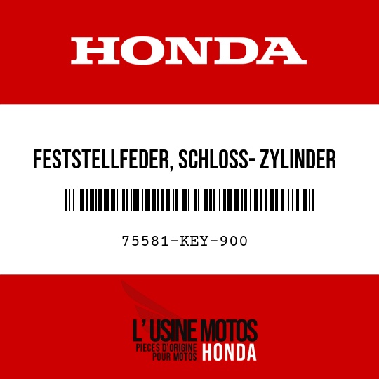 image de 75581-KEY-900 FESTSTELLFEDER, SCHLOSS- ZYLINDER