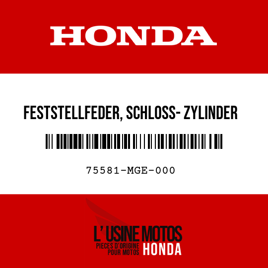 image de 75581-MGE-000 FESTSTELLFEDER, SCHLOSS- ZYLINDER
