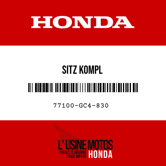 image de 77100-GC4-830 SITZ KOMPL