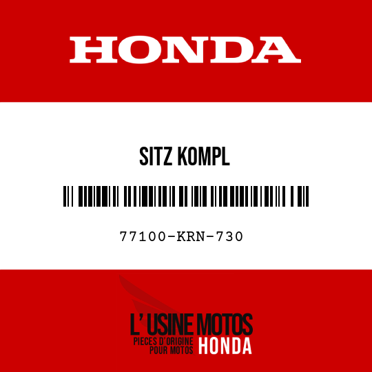 image de 77100-KRN-730 SITZ KOMPL