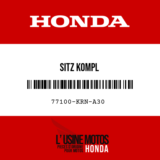 image de 77100-KRN-A30 SITZ KOMPL