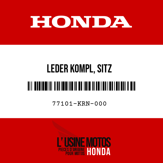 image de 77101-KRN-000 LEDER KOMPL, SITZ