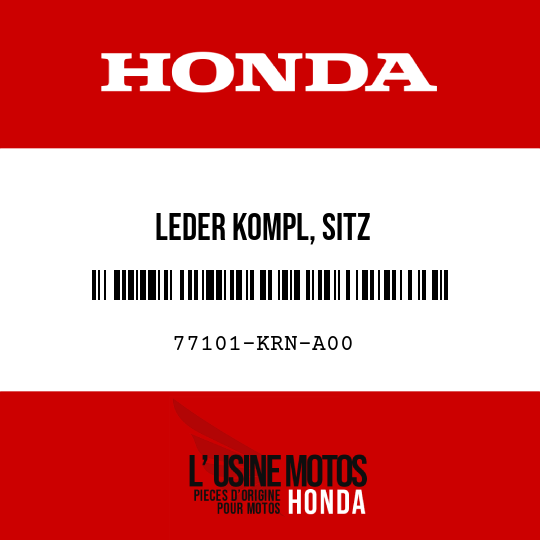 image de 77101-KRN-A00 LEDER KOMPL, SITZ