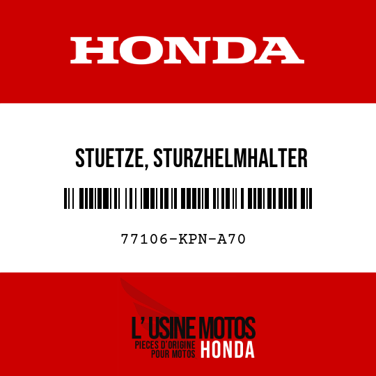 image de 77106-KPN-A70 STUETZE, STURZHELMHALTER