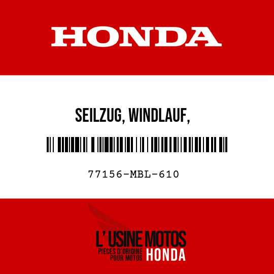 image de 77156-MBL-610 SEILZUG, WINDLAUF, DECKELARRETIERUNG