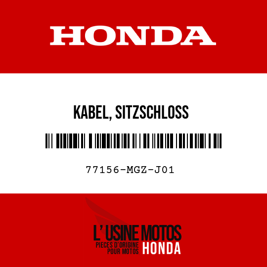 image de 77156-MGZ-J01 KABEL, SITZSCHLOSS