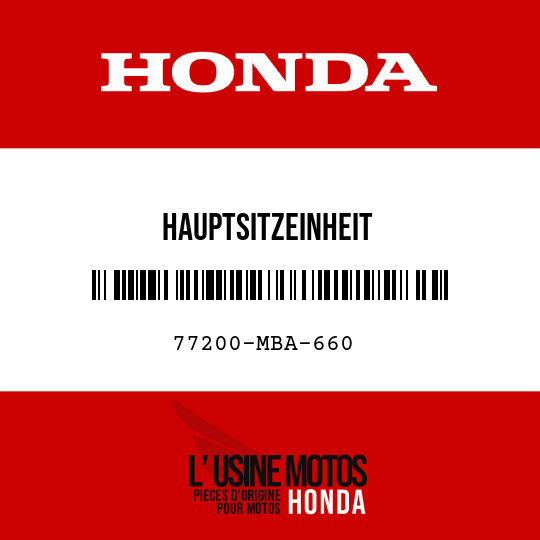 image de 77200-MBA-660 HAUPTSITZEINHEIT