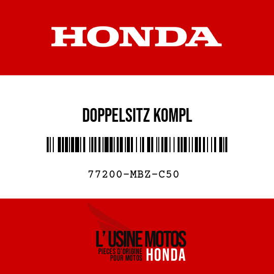 image de 77200-MBZ-C50 DOPPELSITZ KOMPL