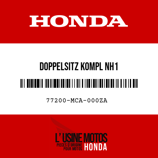 image de 77200-MCA-000ZA DOPPELSITZ KOMPL NH1 