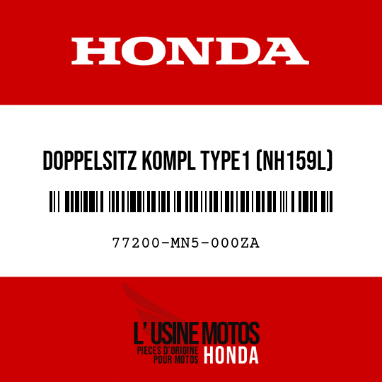image de 77200-MN5-000ZA DOPPELSITZ KOMPL TYPE1 (NH159L)