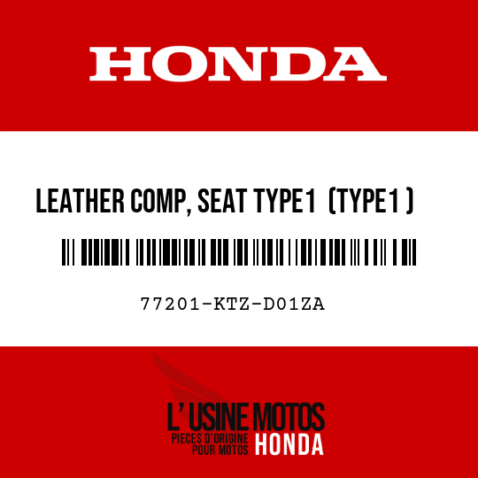 image de 77201-KTZ-D01ZA LEATHER COMP, SEAT TYPE1  (TYPE1 )