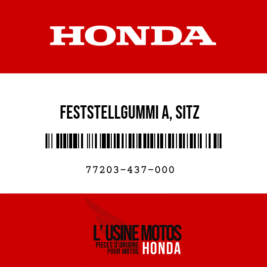 image de 77203-437-000 FESTSTELLGUMMI A, SITZ