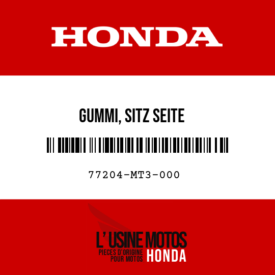 image de 77204-MT3-000 GUMMI, SITZ SEITE