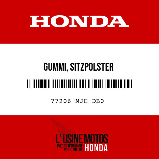 image de 77206-MJE-DB0 GUMMI, SITZPOLSTER
