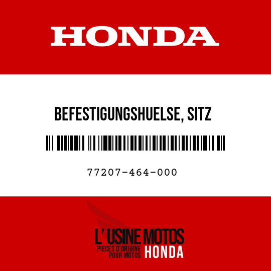 image de 77207-464-000 BEFESTIGUNGSHUELSE, SITZ