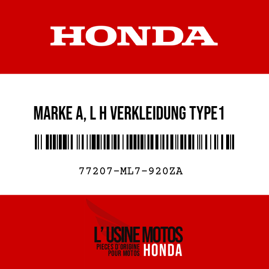 image de 77207-ML7-920ZA MARKE A, L H VERKLEIDUNG TYPE1