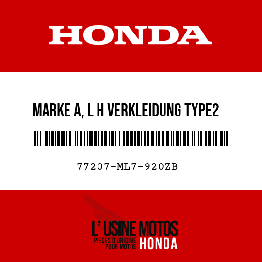 image de 77207-ML7-920ZB MARKE A, L H VERKLEIDUNG TYPE2 