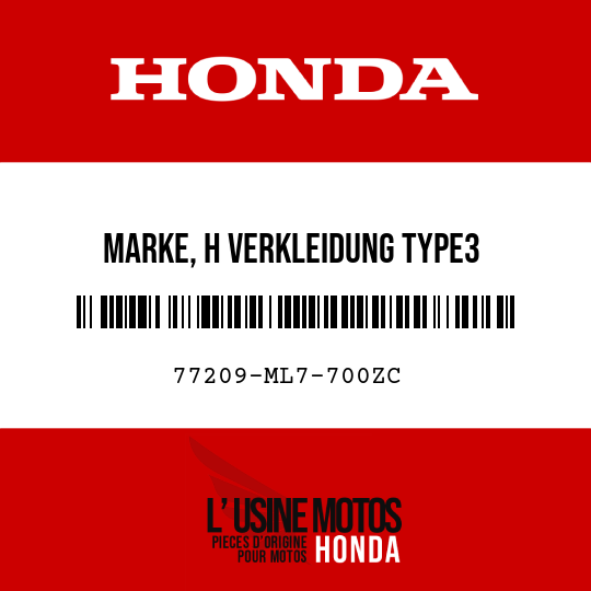 image de 77209-ML7-700ZC MARKE, H VERKLEIDUNG TYPE3 