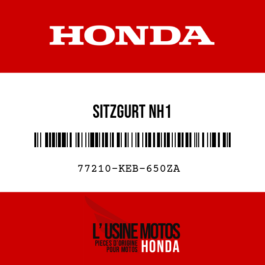 image de 77210-KEB-650ZA SITZGURT NH1 