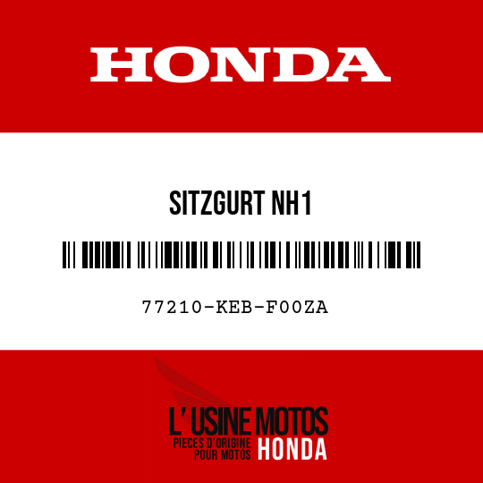image de 77210-KEB-F00ZA SITZGURT NH1 