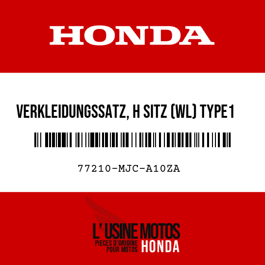 image de 77210-MJC-A10ZA VERKLEIDUNGSSATZ, H SITZ (WL) TYPE1