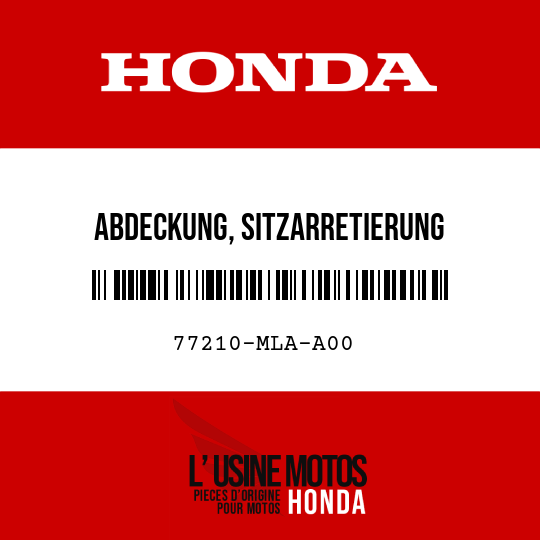 image de 77210-MLA-A00 ABDECKUNG, SITZARRETIERUNG
