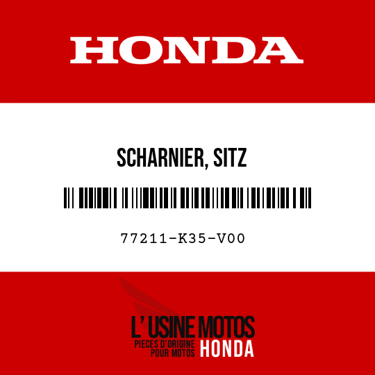 image de 77211-K35-V00 SCHARNIER, SITZ