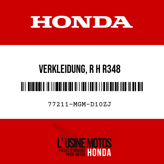 image de 77211-MGM-D10ZJ VERKLEIDUNG, R H R348