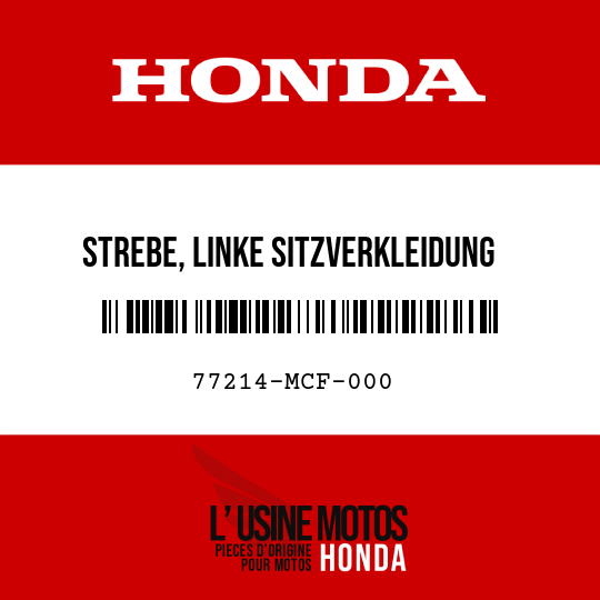 image de 77214-MCF-000 STREBE, LINKE SITZVERKLEIDUNG