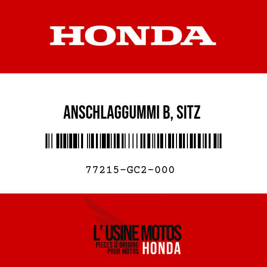 image de 77215-GC2-000 ANSCHLAGGUMMI B, SITZ