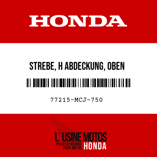 image de 77215-MCJ-750 STREBE, H ABDECKUNG, OBEN