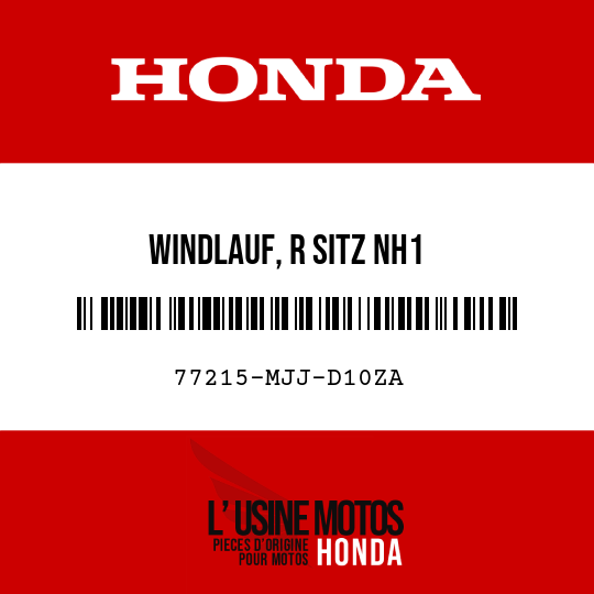image de 77215-MJJ-D10ZA WINDLAUF, R SITZ NH1