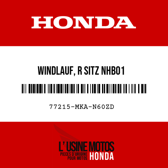 image de 77215-MKA-N60ZD WINDLAUF, R SITZ NHB01