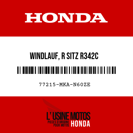 image de 77215-MKA-N60ZE WINDLAUF, R SITZ R342C