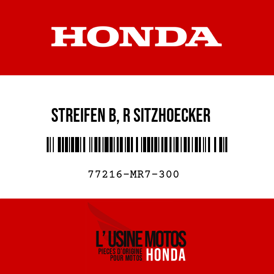 image de 77216-MR7-300 STREIFEN B, R SITZHOECKER