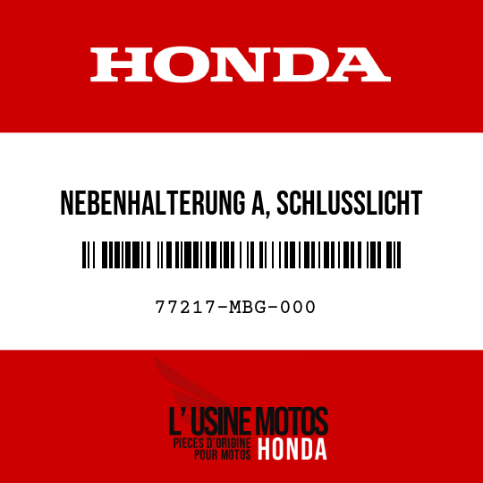 image de 77217-MBG-000 NEBENHALTERUNG A, SCHLUSSLICHT