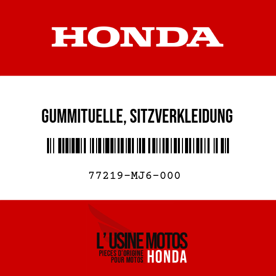 image de 77219-MJ6-000 GUMMITUELLE, SITZVERKLEIDUNG