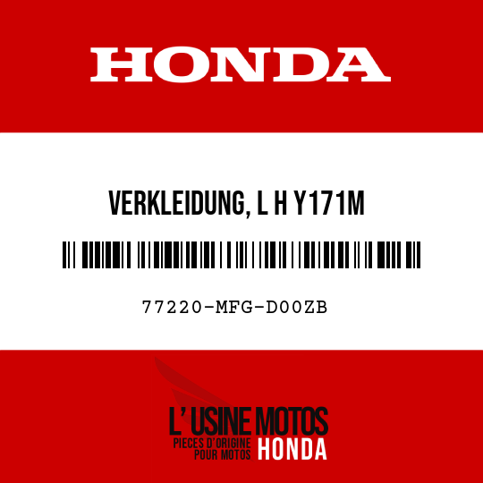 image de 77220-MFG-D00ZB VERKLEIDUNG, L H Y171M 