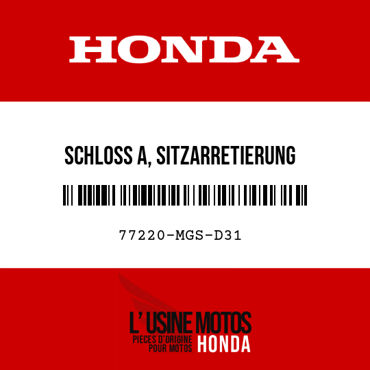 image de 77220-MGS-D31 SCHLOSS A, SITZARRETIERUNG