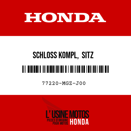 image de 77220-MGZ-J00 SCHLOSS KOMPL,  SITZ
