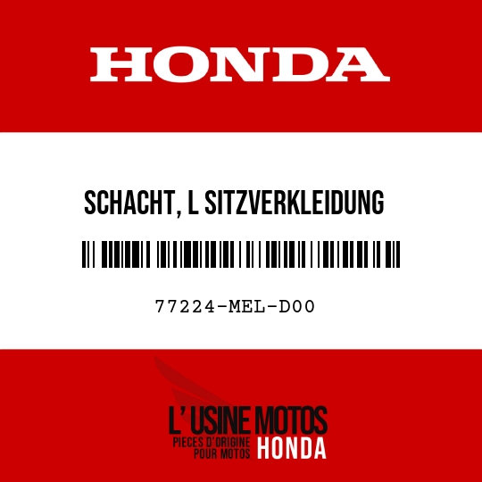 image de 77224-MEL-D00 SCHACHT, L SITZVERKLEIDUNG