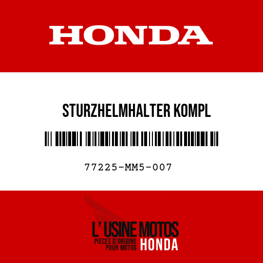 image de 77225-MM5-007 STURZHELMHALTER KOMPL