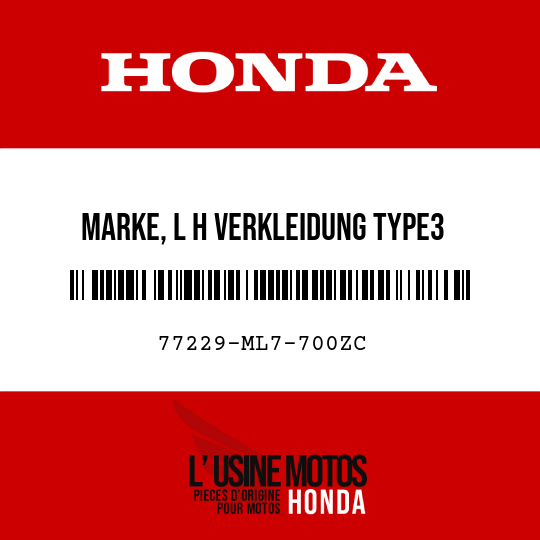 image de 77229-ML7-700ZC MARKE, L H VERKLEIDUNG TYPE3 