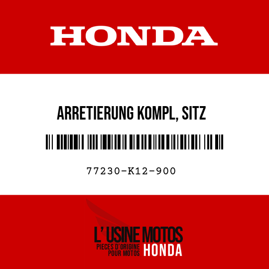 image de 77230-K12-900 ARRETIERUNG KOMPL, SITZ