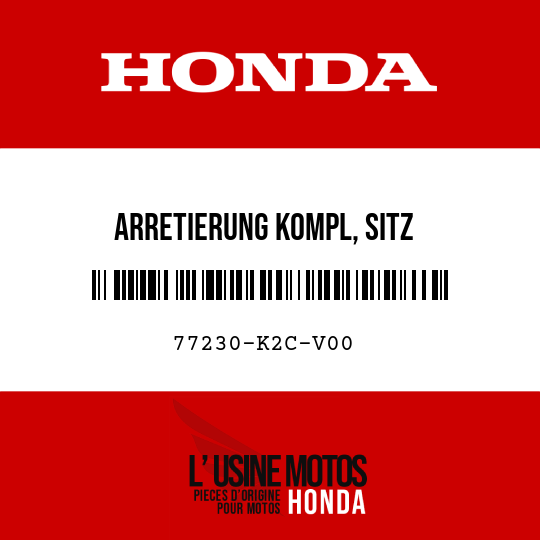 image de 77230-K2C-V00 ARRETIERUNG KOMPL, SITZ