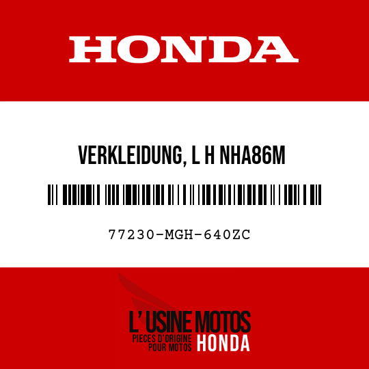 image de 77230-MGH-640ZC VERKLEIDUNG, L H NHA86M