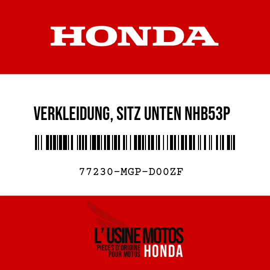 image de 77230-MGP-D00ZF VERKLEIDUNG, SITZ UNTEN NHB53P