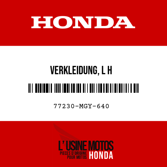 image de 77230-MGY-640 VERKLEIDUNG, L H