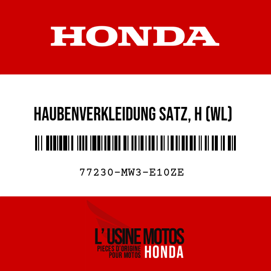 image de 77230-MW3-E10ZE HAUBENVERKLEIDUNG SATZ, H (WL) TYPE13  (TYPE13 )